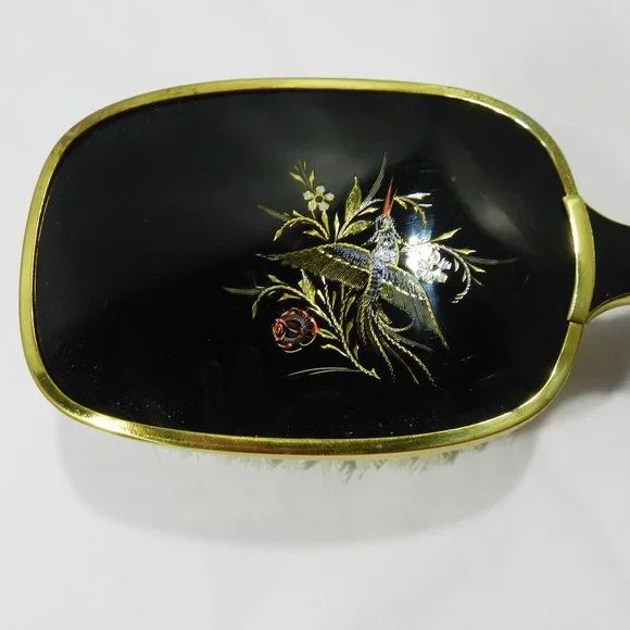 Vintage 1960"s Vanity Set, Mirror Brush Comb Hand Carved Design